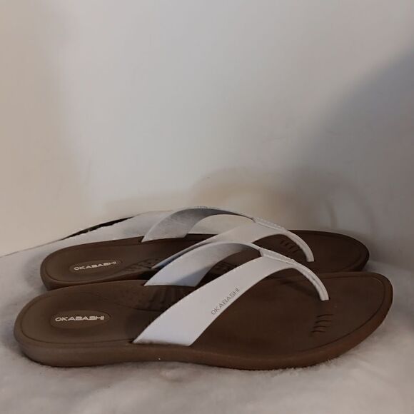 Okabashi  White Thong Sandals - Picture 6 of 6